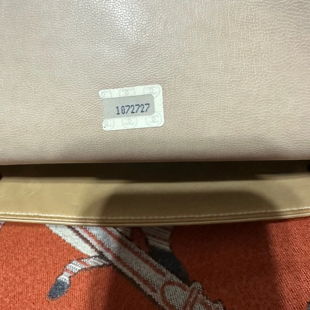 CHANEL❤️🌟 1072727 VINTAGE TAN QUILTED LAMBSKIN ALL LEATHER TOTE BAG⭐️ - Picture 12 of 12